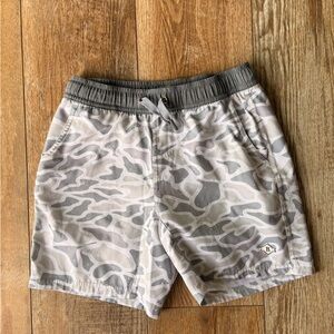 Burlebo Youth Athletic Short 
Gray Camouflage Shorts